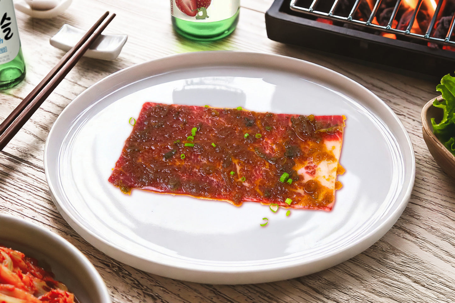 Marinated Galbi BBQ Slices 秘制牛小排燒肉片