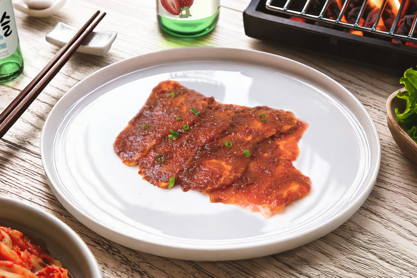 Iberian Pork Neck Marinated BBQ Slices 秘制伊比利亞豬頸燒肉片