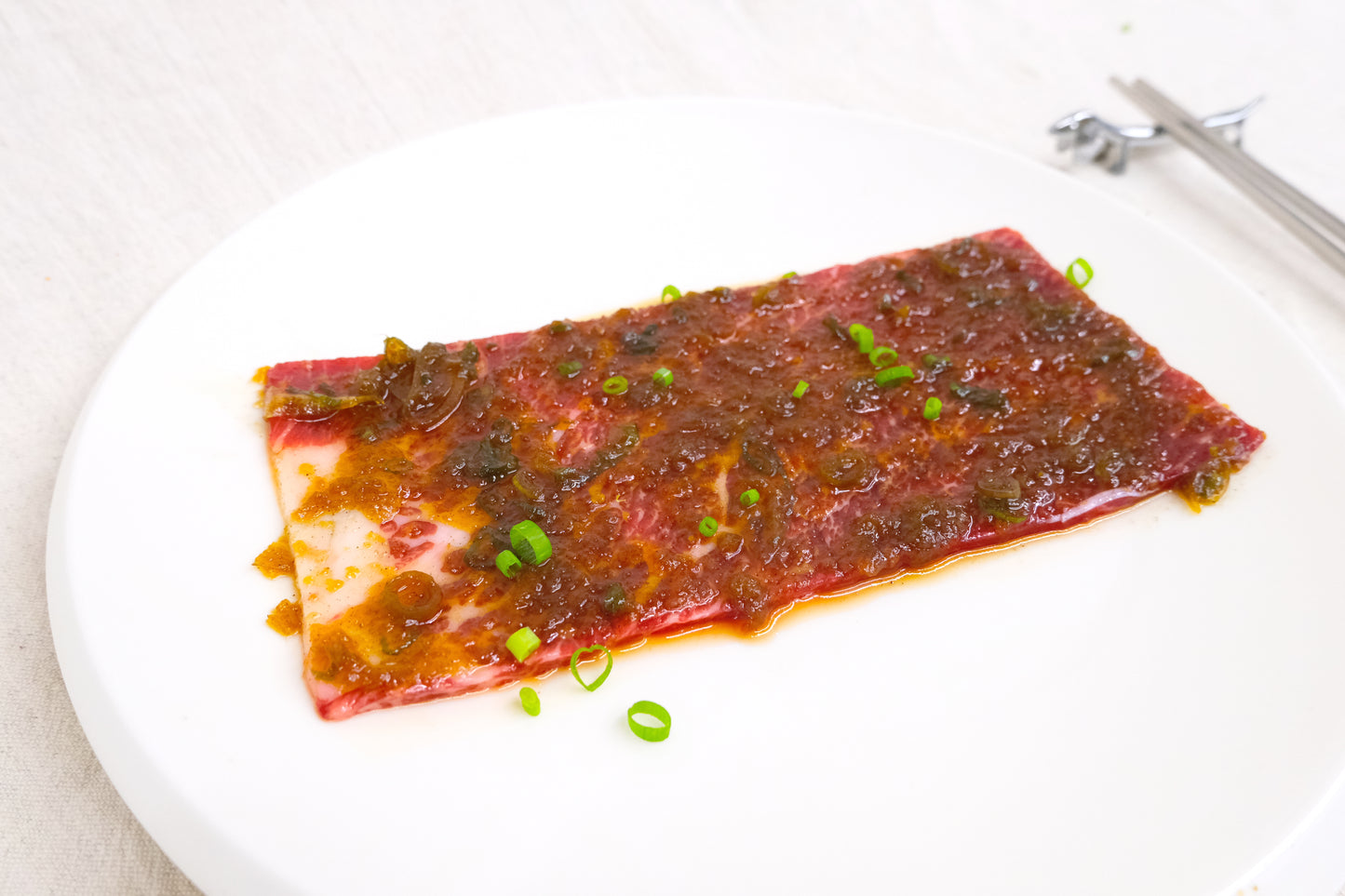 Marinated Galbi BBQ Slices 秘制牛小排燒肉片