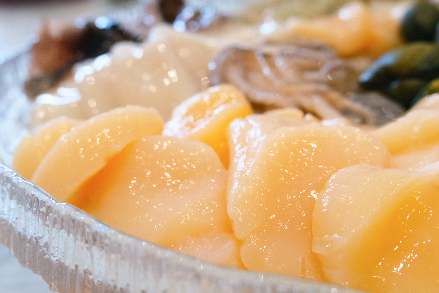 Live Diver catch Cornish Scallop Roe-on 康沃尔郡带黄活扇贝
