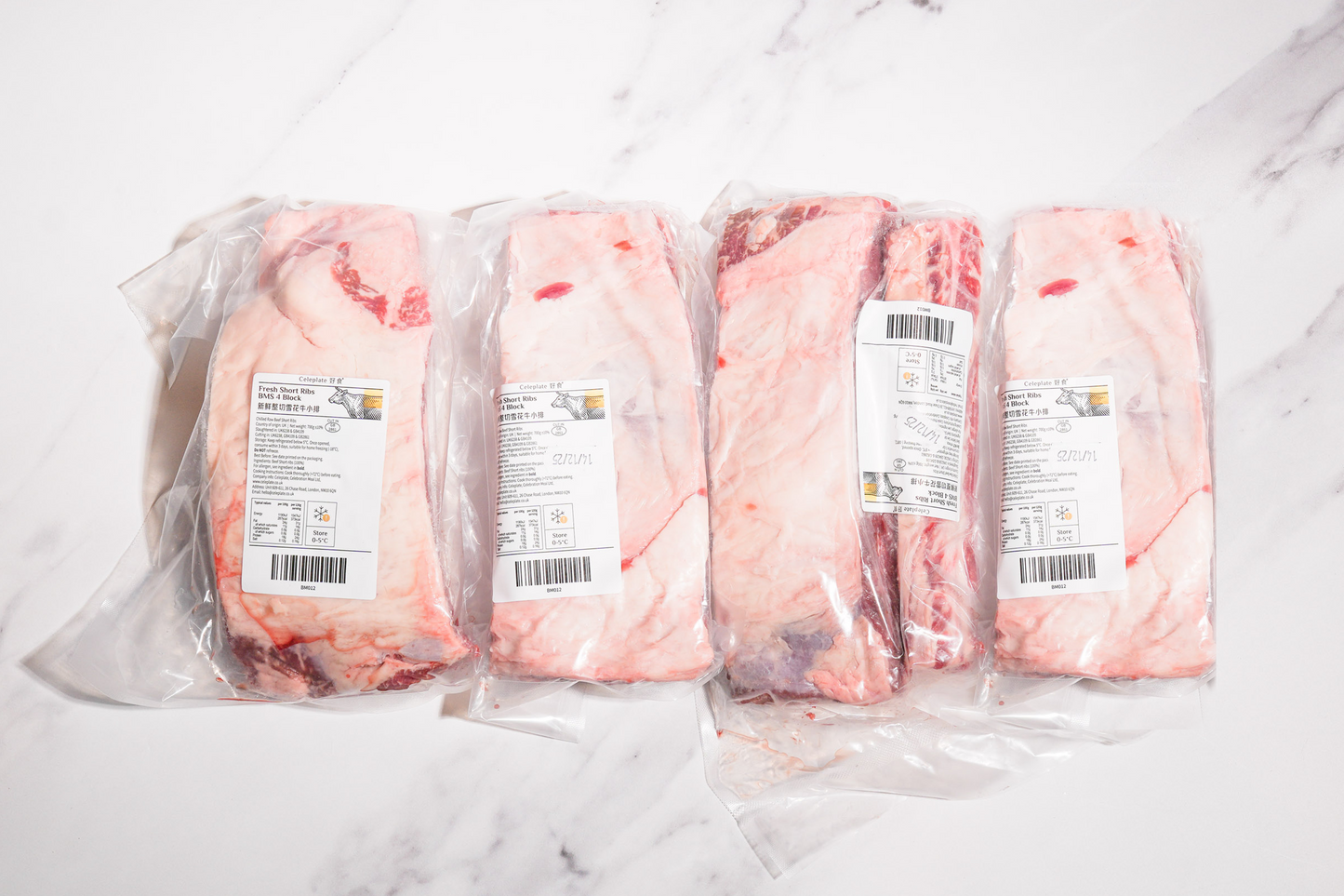 Fresh Short Ribs BMS 4 Block Bulk-buy 整切雪花牛小排家庭裝