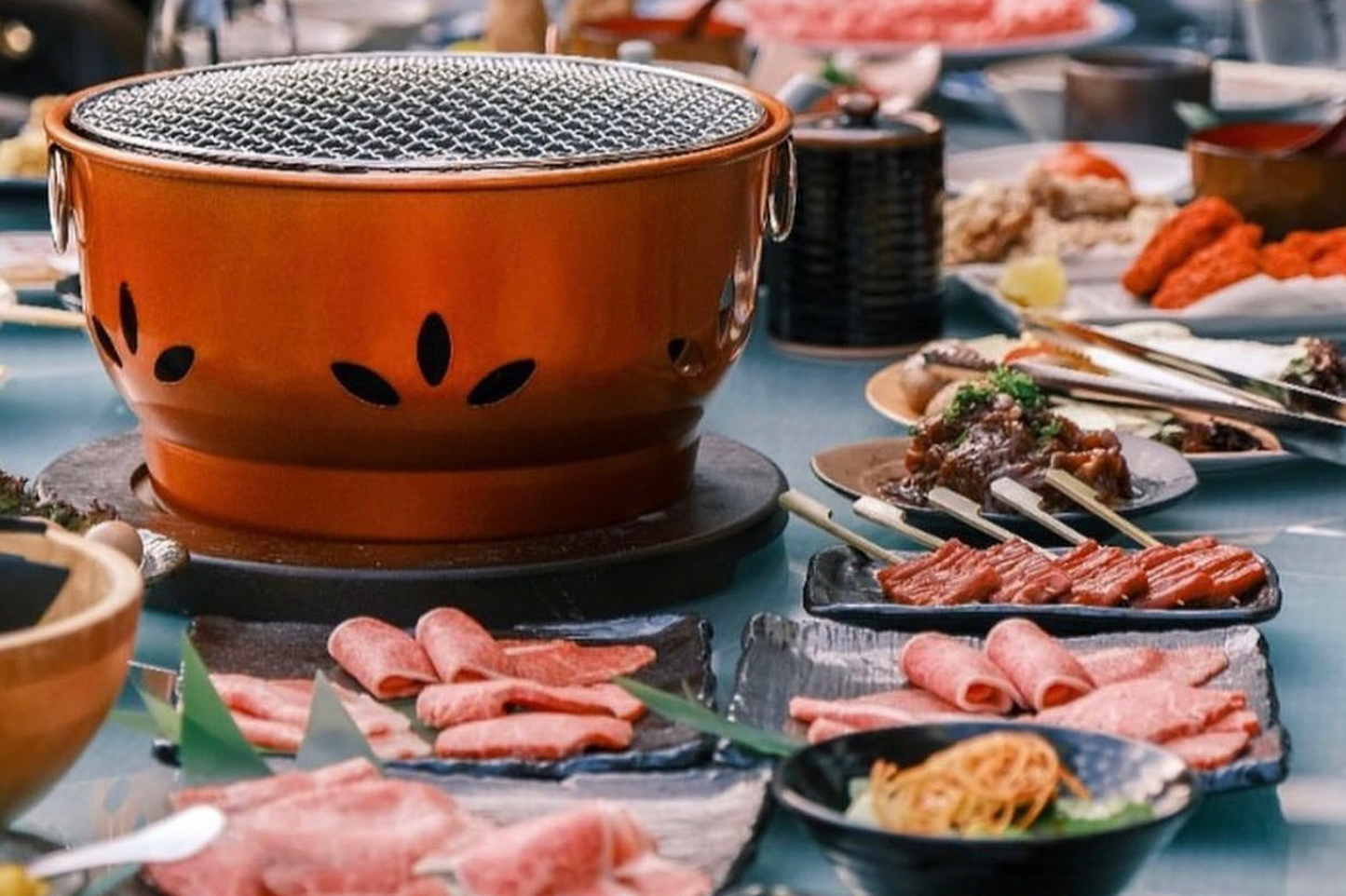 韩式炭火烧烤食材包:和牛自由 고기구이