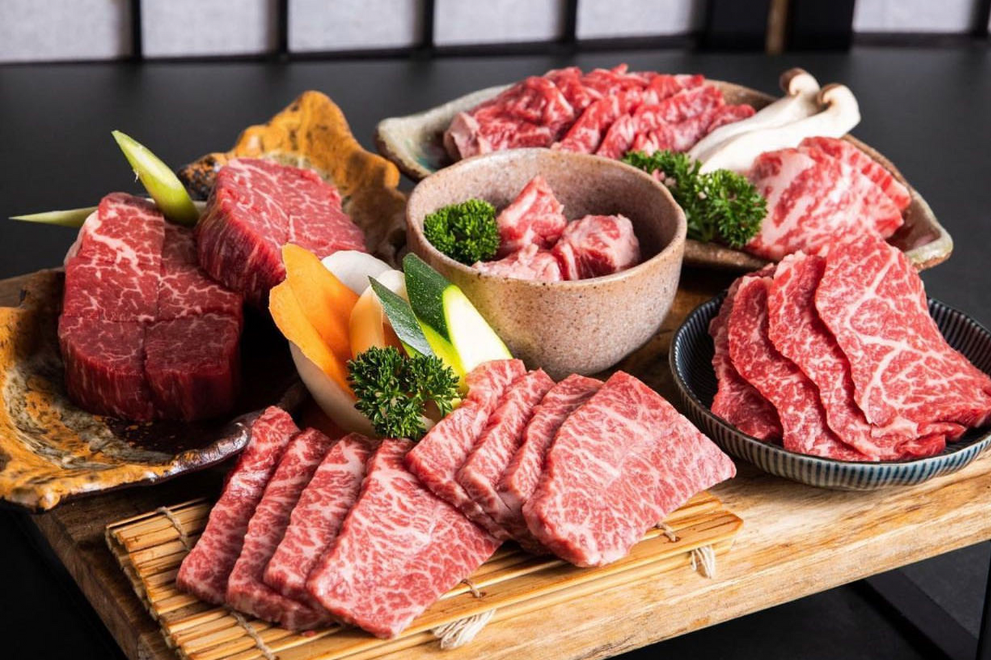 韩式炭火烧烤食材包:和牛自由 고기구이