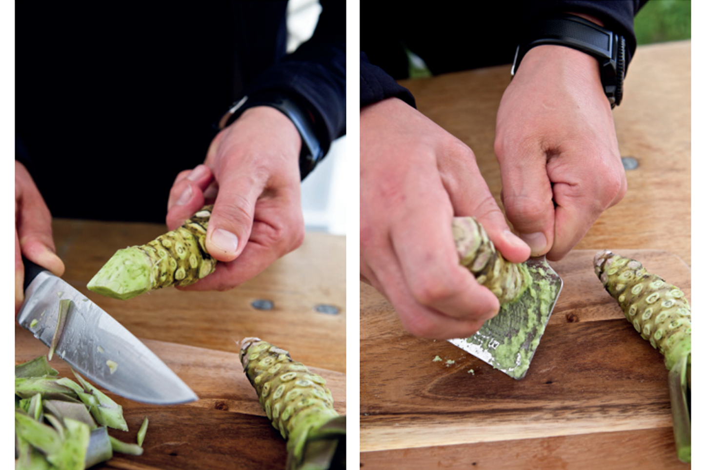 Fresh Wasabi Grating Set 新鲜山葵研磨套装