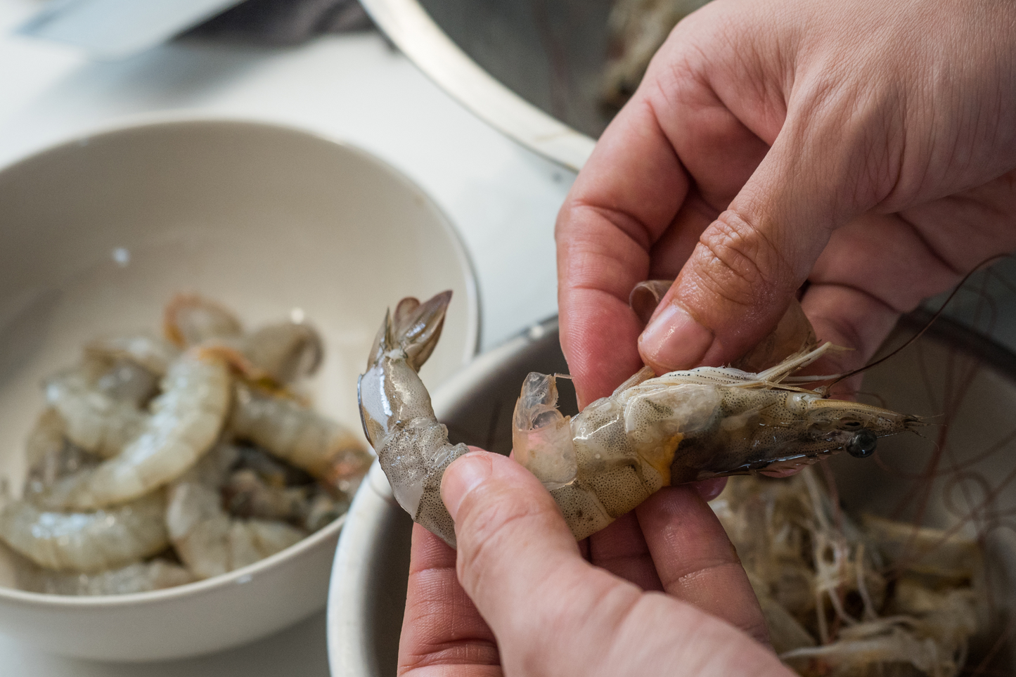 Raw Peeled Large King Prawns 大号急冻对虾虾仁