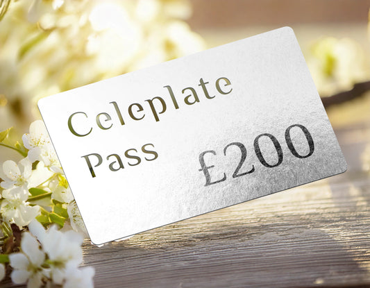 Celeplate Pass: Top Up £200