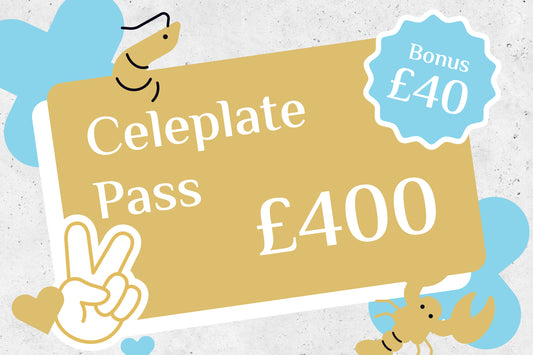 Celeplate Pass 好食會員：充值£400信用額度，送£40