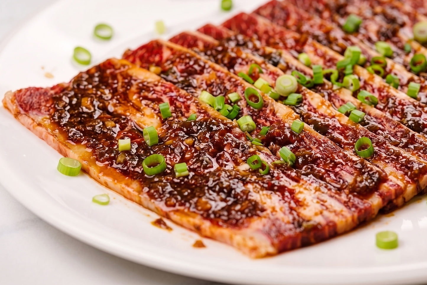 Marinated Galbi BBQ Slices 秘制牛小排燒肉片