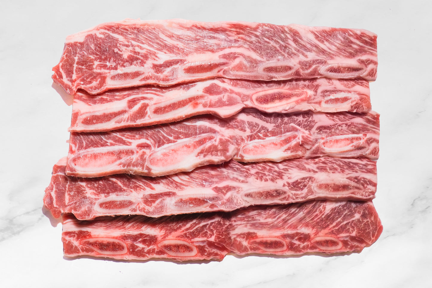 Flanken-Cut Beef Short Ribs 横切带骨牛小排（牛仔骨） 500g
