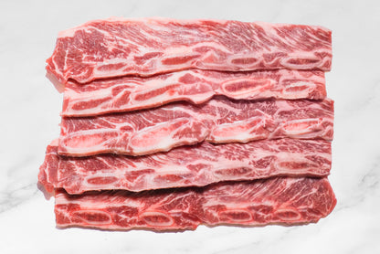 Flanken-Cut Beef Short Ribs 横切带骨牛小排（牛仔骨） 500g