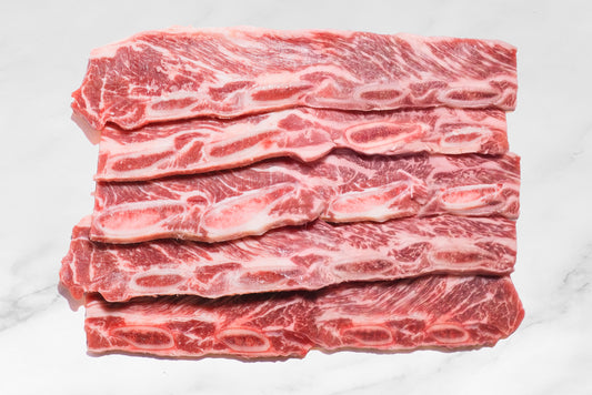 Flanken-Cut Beef Short Ribs 横切带骨牛小排（牛仔骨） 500g