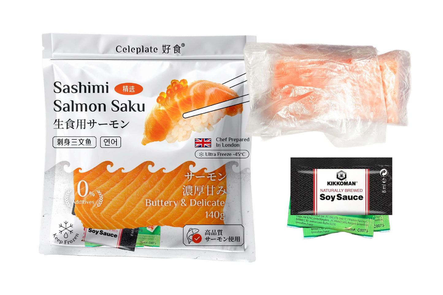 Frozen Sashimi Salmon Saku 冷凍刺身級三文魚