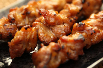 Charcoal Grilled Chicken Yakitori Skewers 日式炭火烧鸟