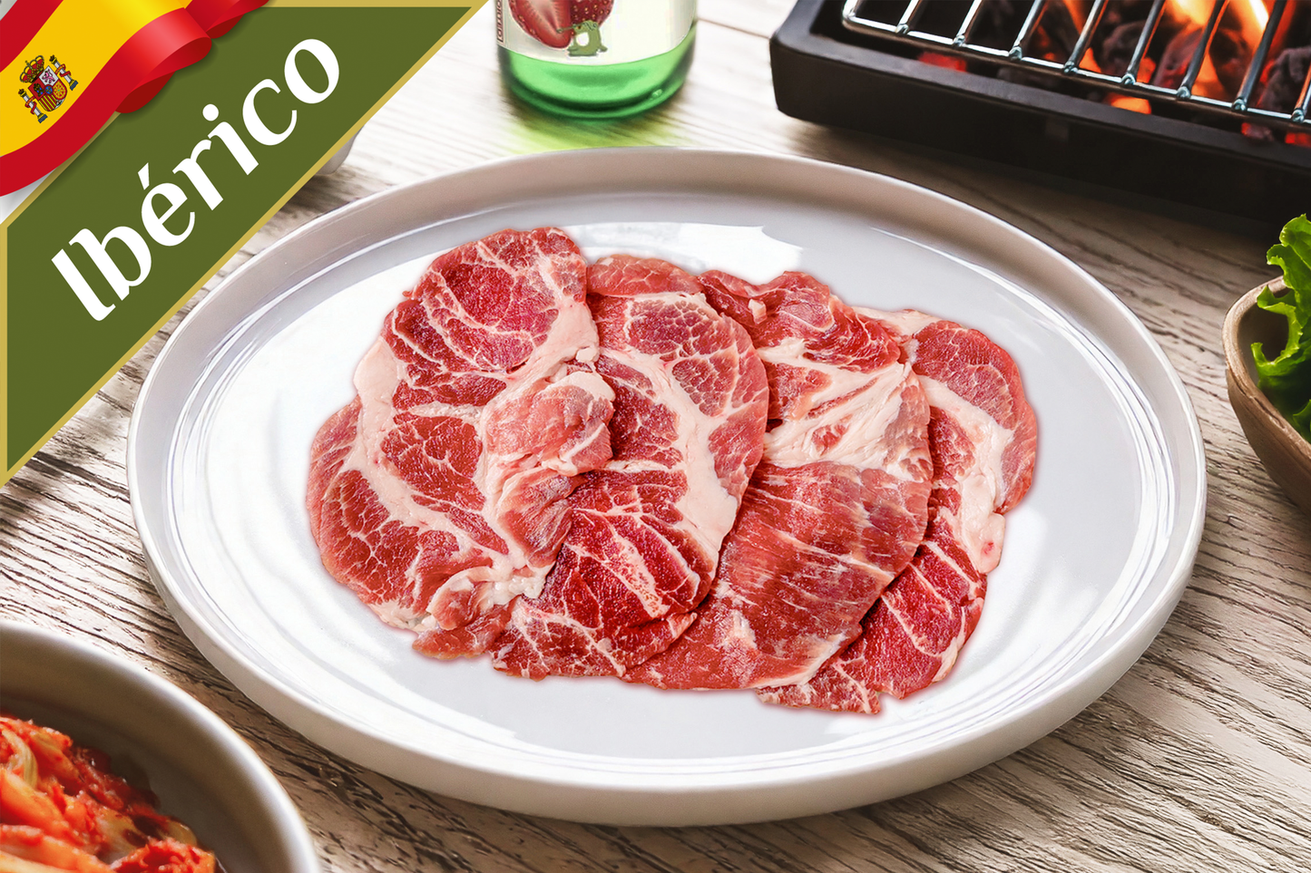 Iberian Pork Collar BBQ Slices 伊比利亚猪颈烧肉片