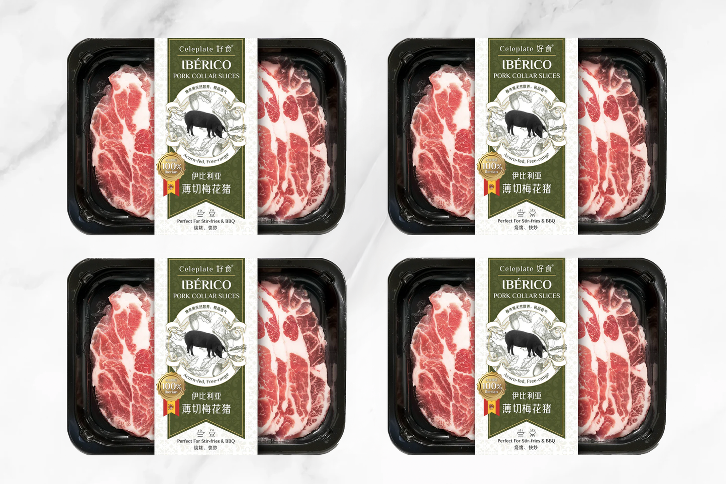 Iberian Pork Collar Slices Bulk-Buy 伊比利亞薄切梅花豬家庭裝
