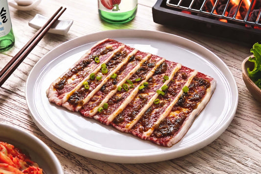 Marinated Galbi BBQ Slices 秘制牛小排烧肉片